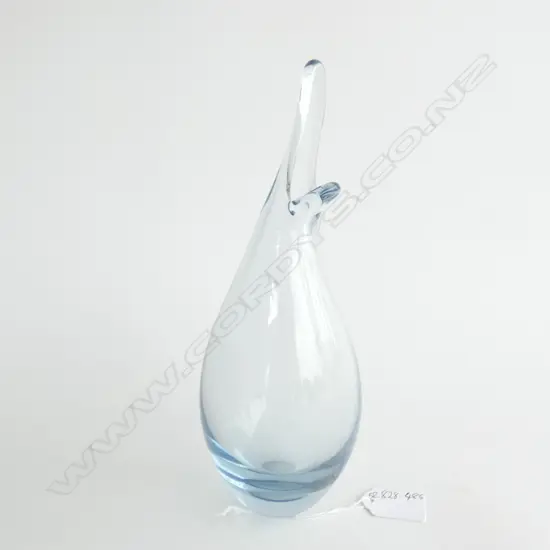A Holmegaard glass "Duckling" vase, designed by Per Lutken